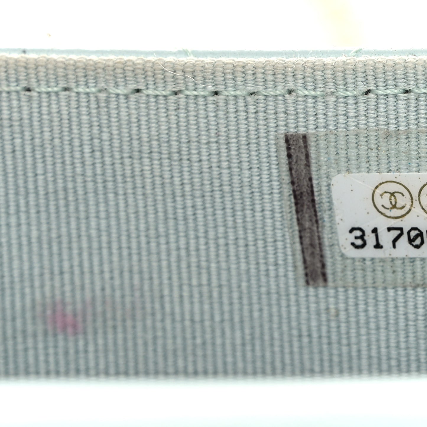 Lambskin Quilted Top Handle Flap Coin Purse With Chain Light Blue