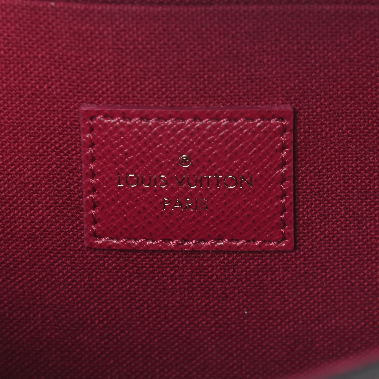 Monogram Pochette Felicie Chain Wallet Fuchsia