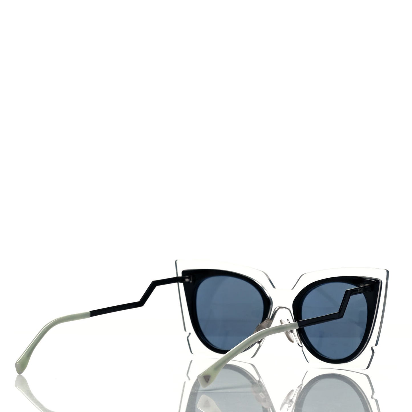 Cat Eye Orchidea Sunglasses FF 0117/S Crystal Black