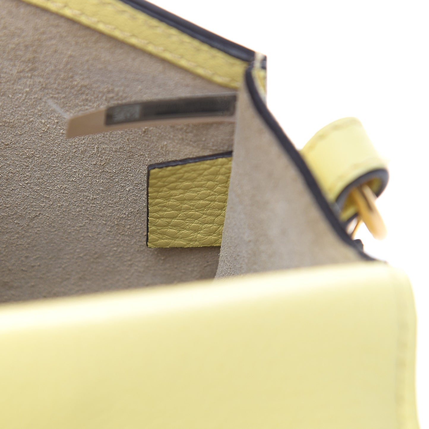 Calfskin Suede Small Nile Bracelet Bag Lemonade