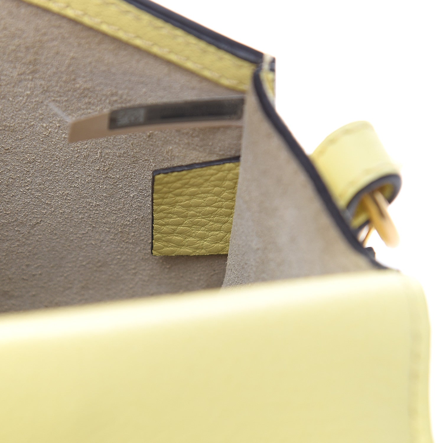 Chloe Calfskin Suede Small Nile Bracelet Bag Lemonade 7 of 14