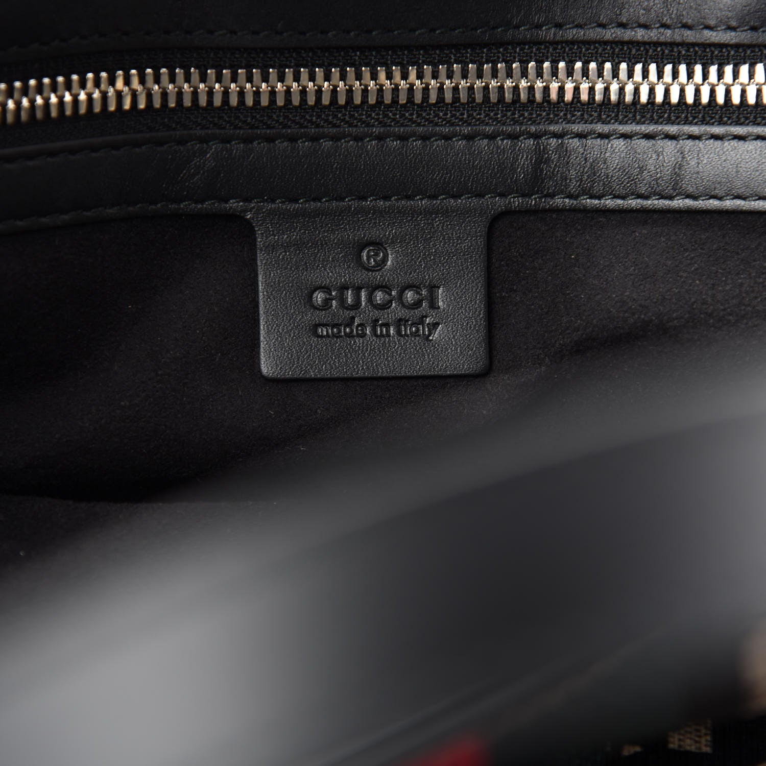 Gucci GG Supreme Monogram Caleido Web Vertical Tote Black 8 of 10