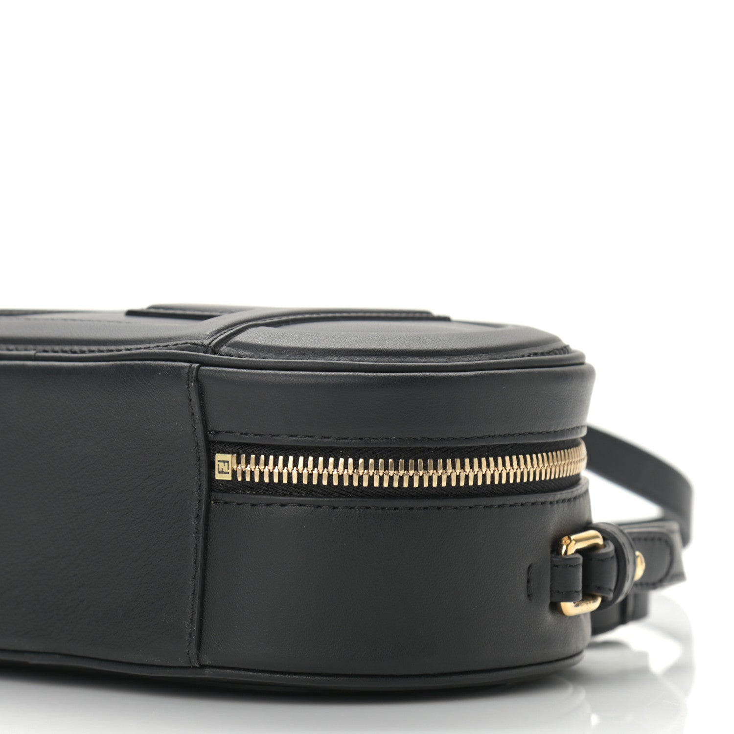 Fendi Vitello Grace Matte Mini O'Lock Camera Case Black 10 of 10