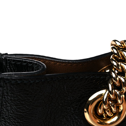 Gucci Suede Patent Large Rajah Chain Tote Nocciola Black 14 of 15