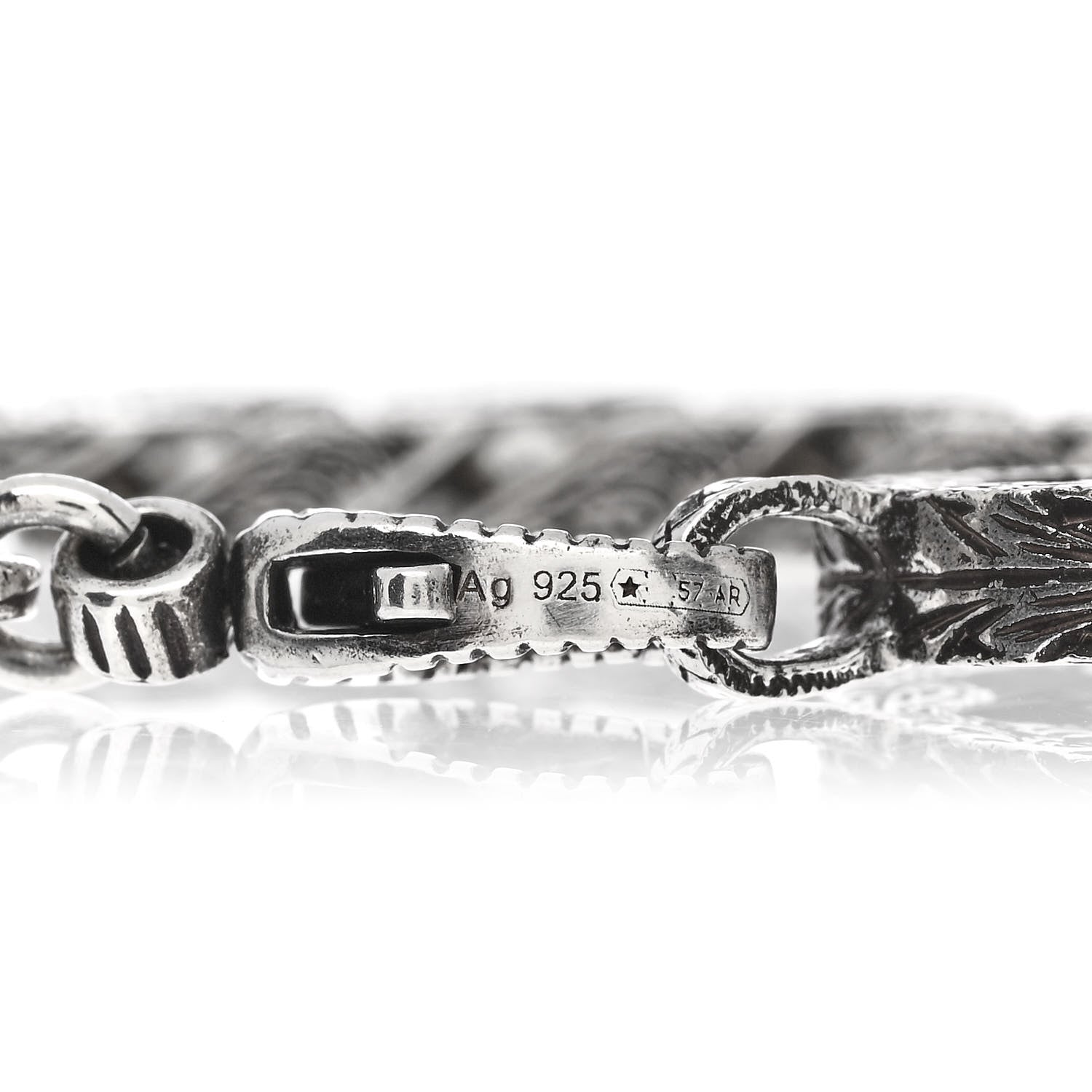 Gucci Sterling Silver Interlocking G Chain Bracelet 4 of 5