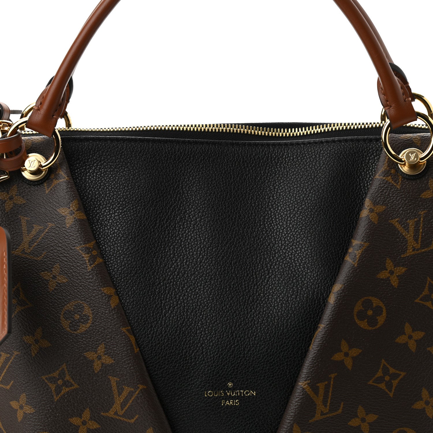 Louis Vuitton Monogram V Tote MM Black 7 of 9