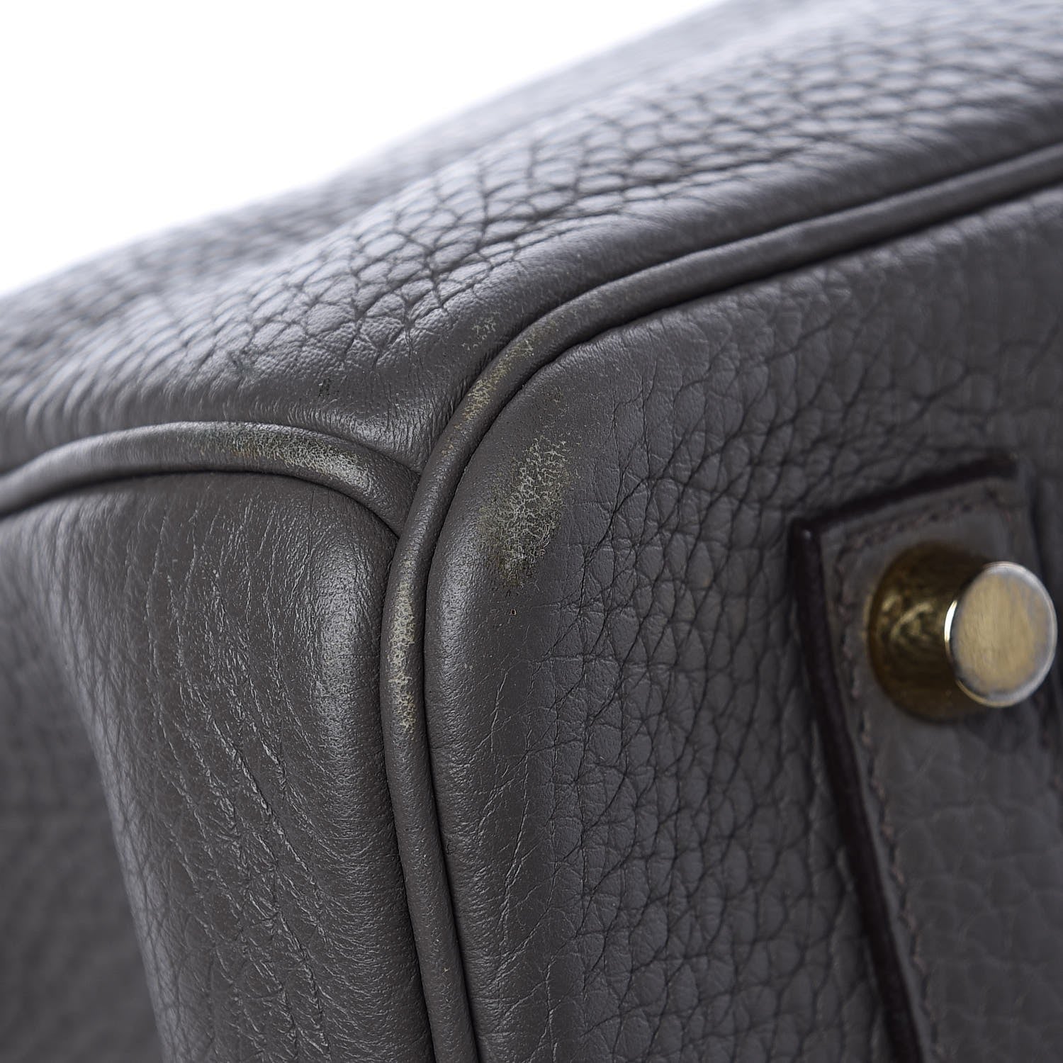 Hermes Taurillon Clemence Birkin 35 Etain 39 of 41