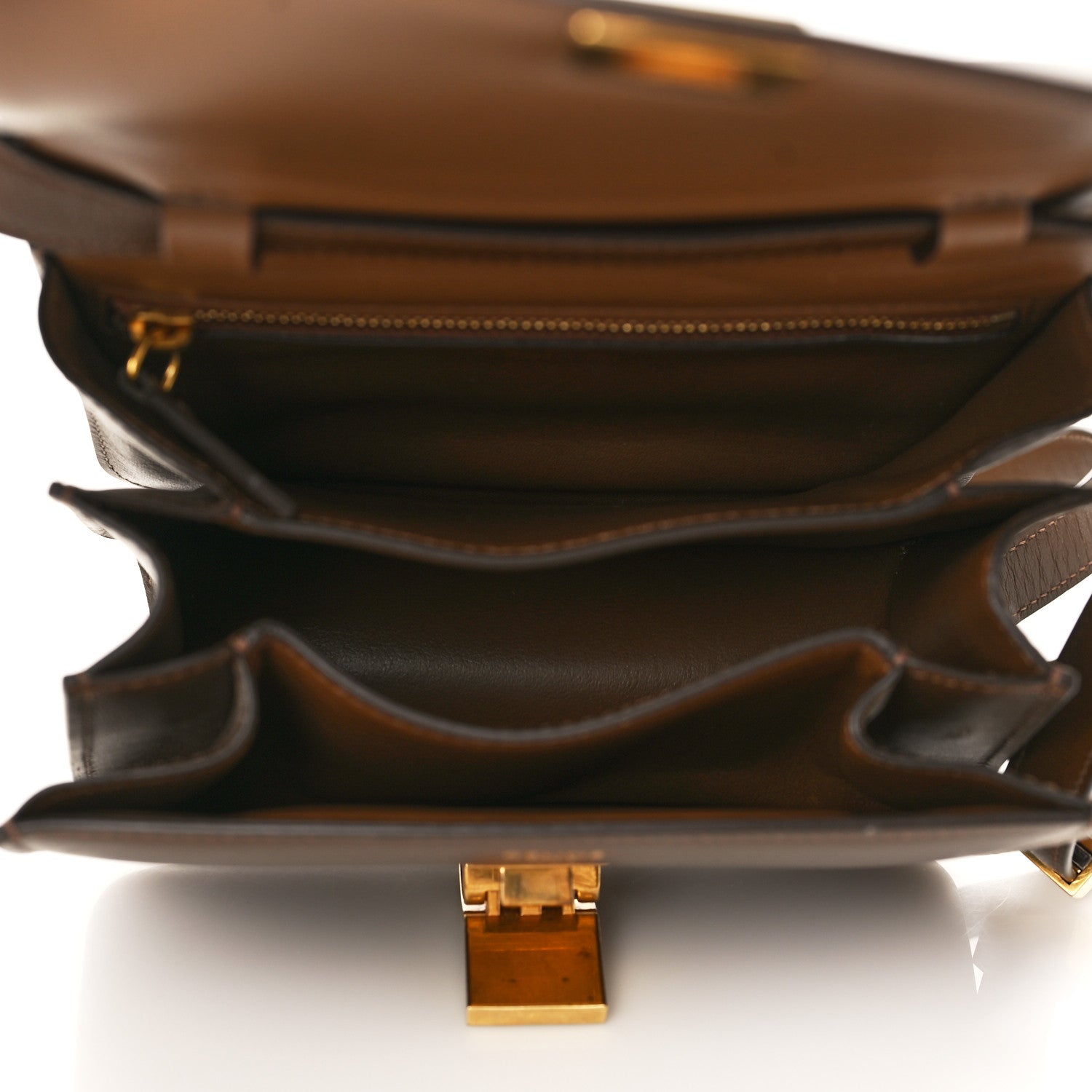 Celine Smooth Calfskin Small Classic Box Flap Bag Camel 5 of 6