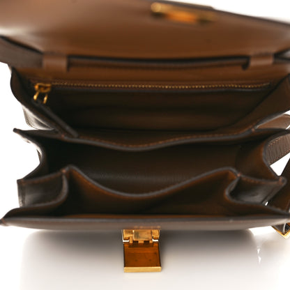 Celine Smooth Calfskin Small Classic Box Flap Bag Camel 5 of 6