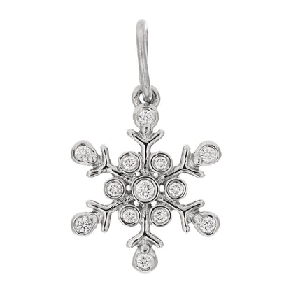 Tiffany Platinum Diamond Snowflake Charm 1 of 4