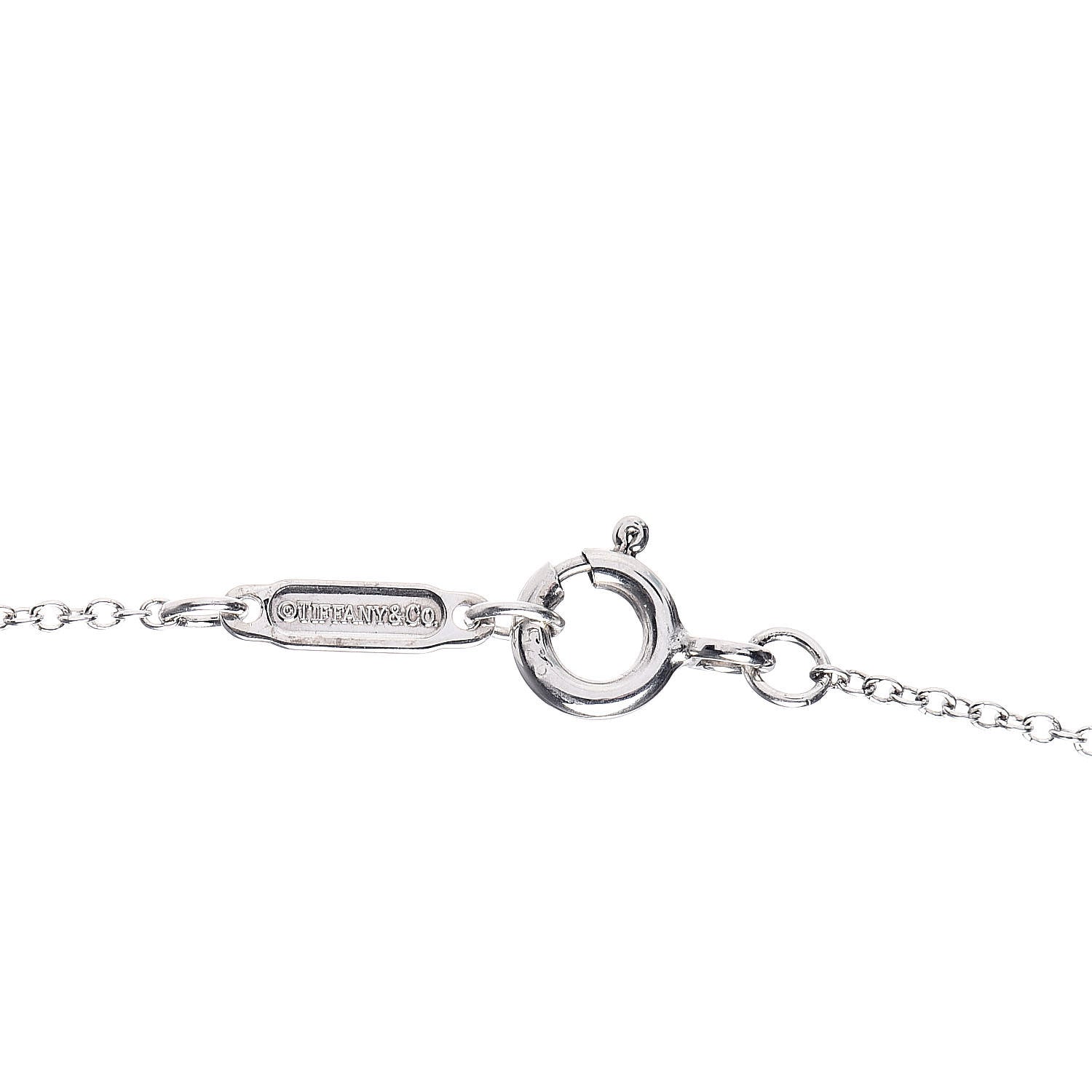 Tiffany Sterling Silver Titanium 1837 Circle Pendant Necklace 5 of 7