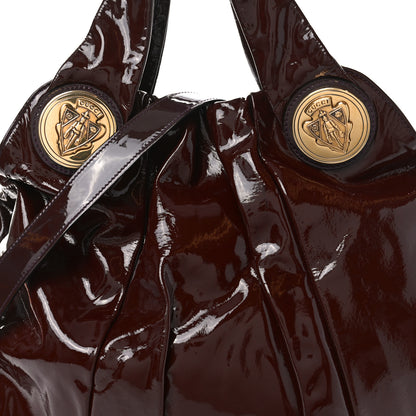 Gucci Patent Medium Hysteria Top Handle Bag Bordeaux 8 of 10