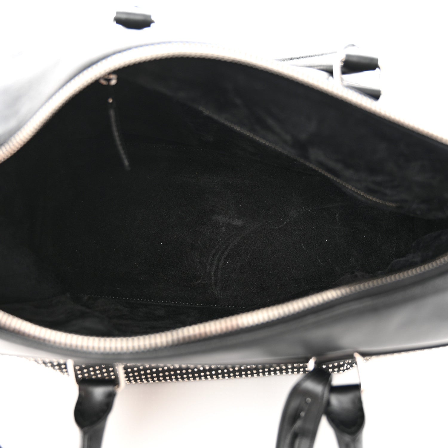 Saint Laurent Calfskin Studded Classic Duffle 6 Black 5 of 12