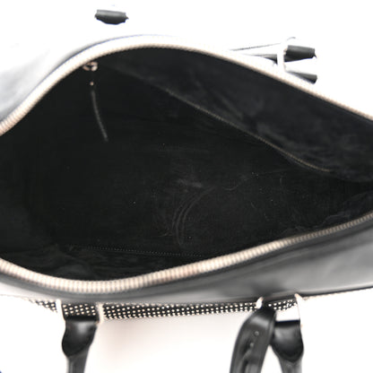Saint Laurent Calfskin Studded Classic Duffle 6 Black 5 of 12