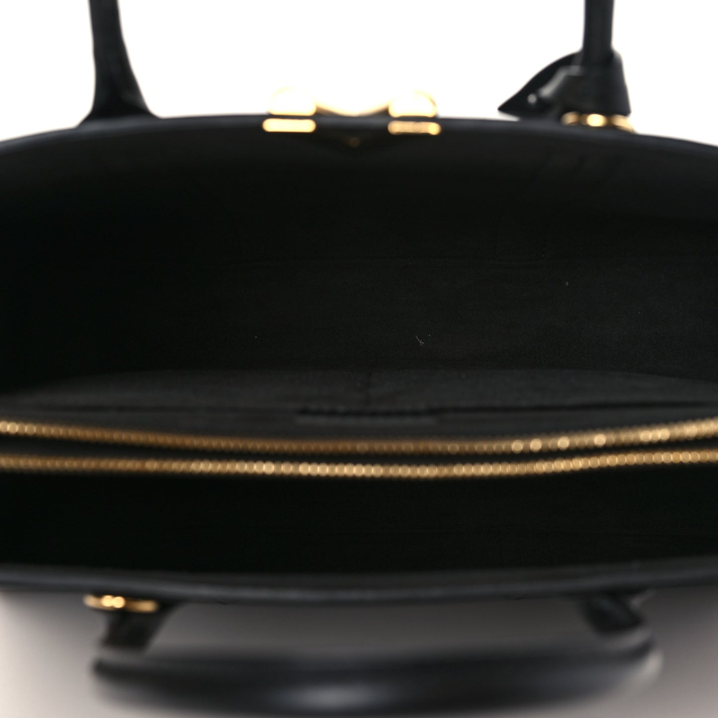 Monogram Cuir Plume Very Tote MM Black