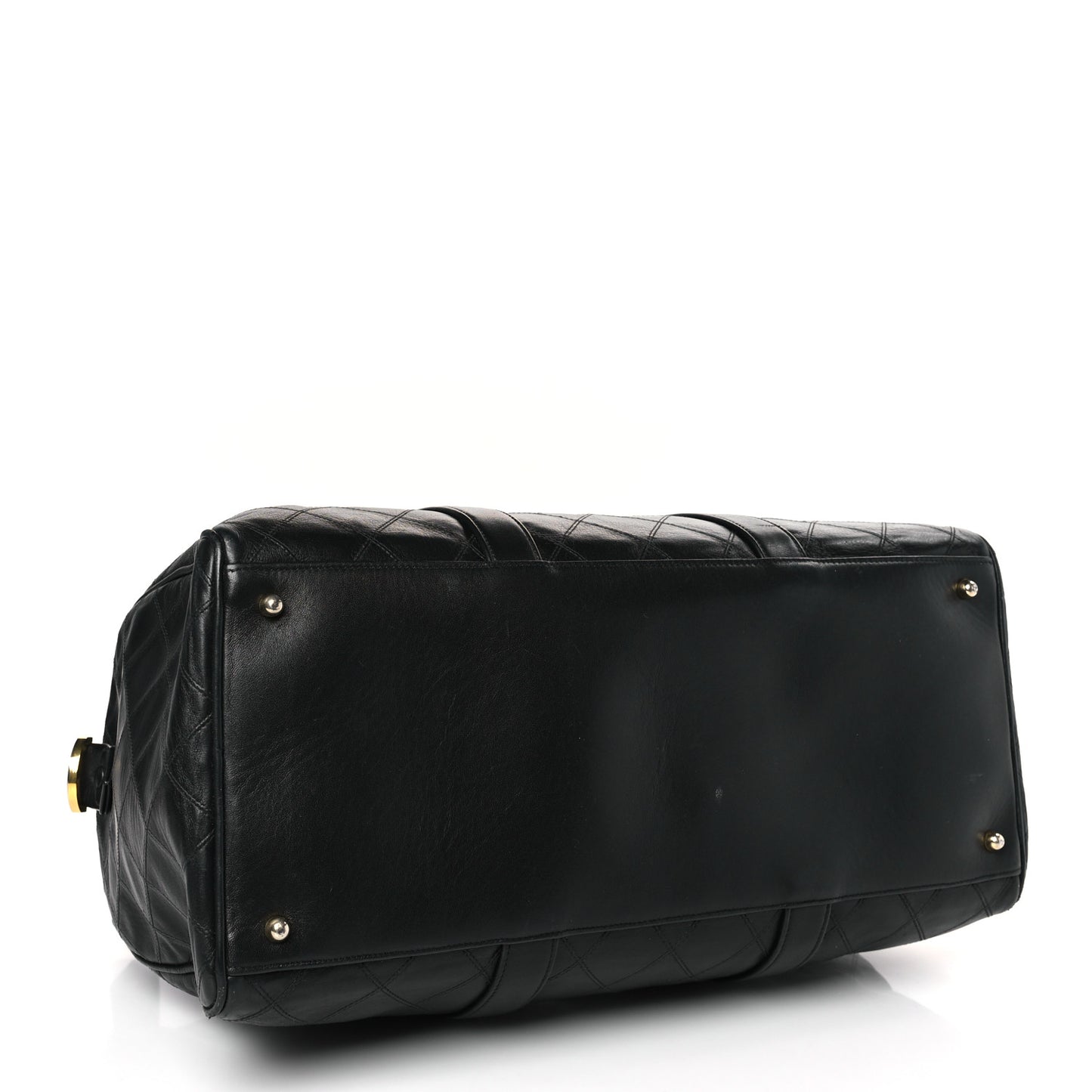 Calfskin Stitched CC Boston Black