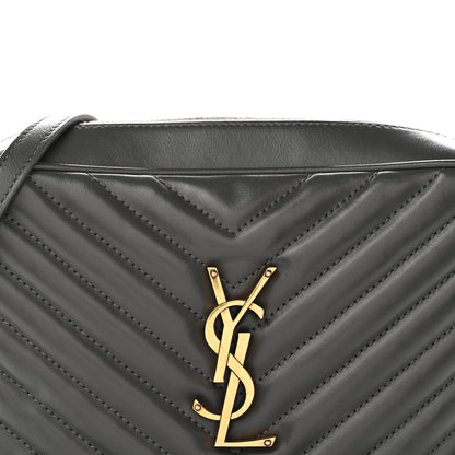 Saint Laurent Calfskin Matelasse Monogram Lou Camera Bag Storm 8 of 10