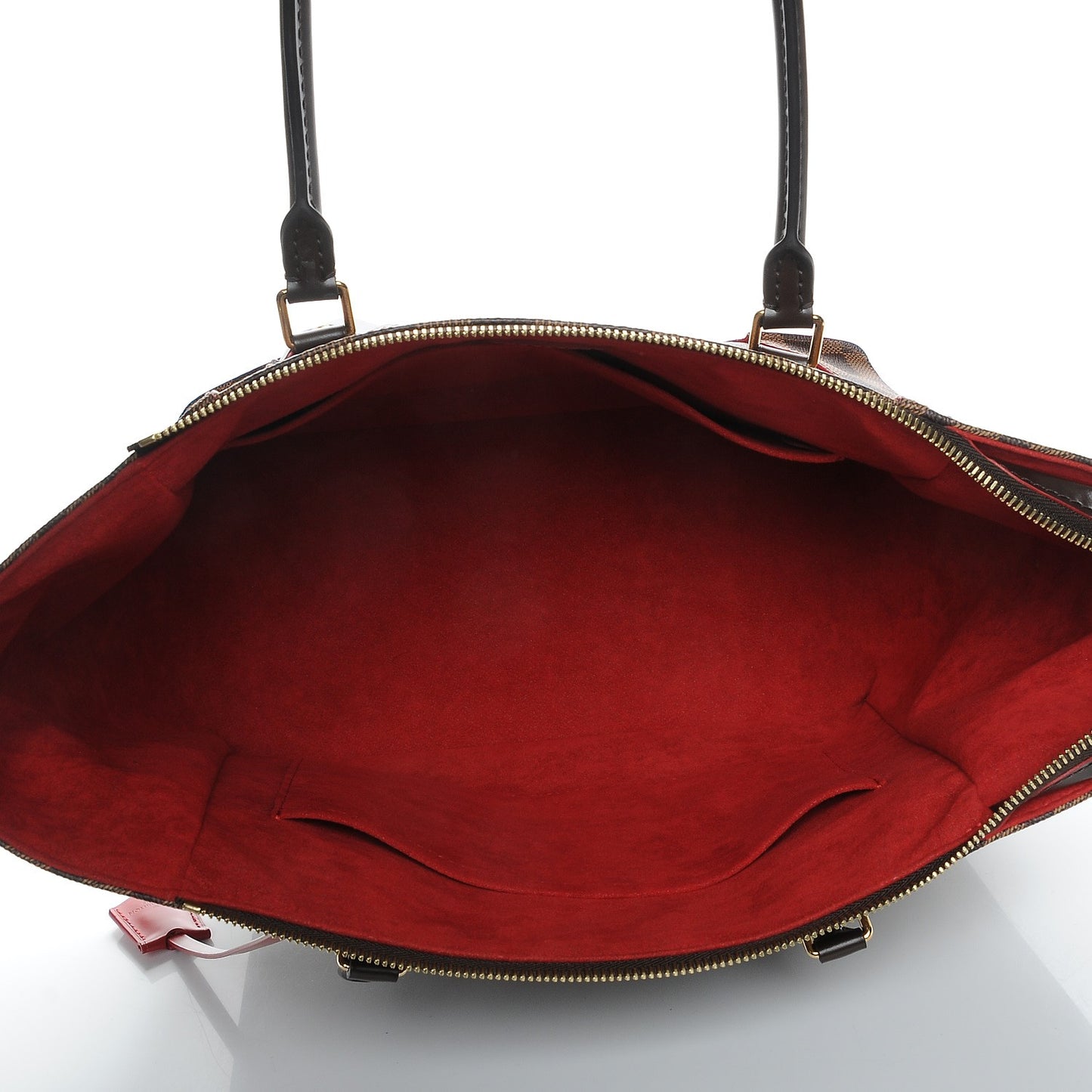 Damier Ebene Caissa Tote MM Cherry