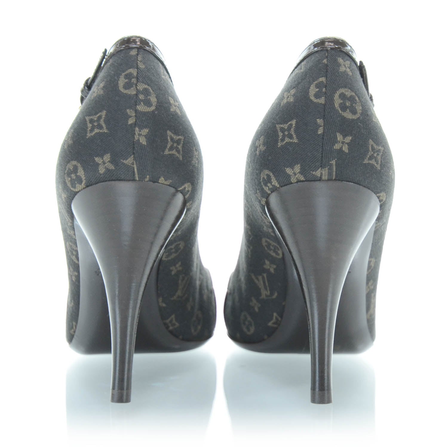 Louis Vuitton Mini Lin Monogram Heels Pumps Ebene 37 2 of 12