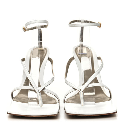 Bottega Veneta Lambskin Stretch Multi Strap 90mm Sandals 40 Optic White 2 of 8