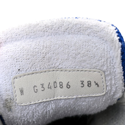 Chanel Calfskin Mesh Lycra Womens Logo Sneakers 38.5 Royal Blue 9 of 10