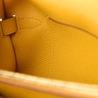 Hermes Epsom Kelly Wallet To Go Jaune Ambre 9 of 11
