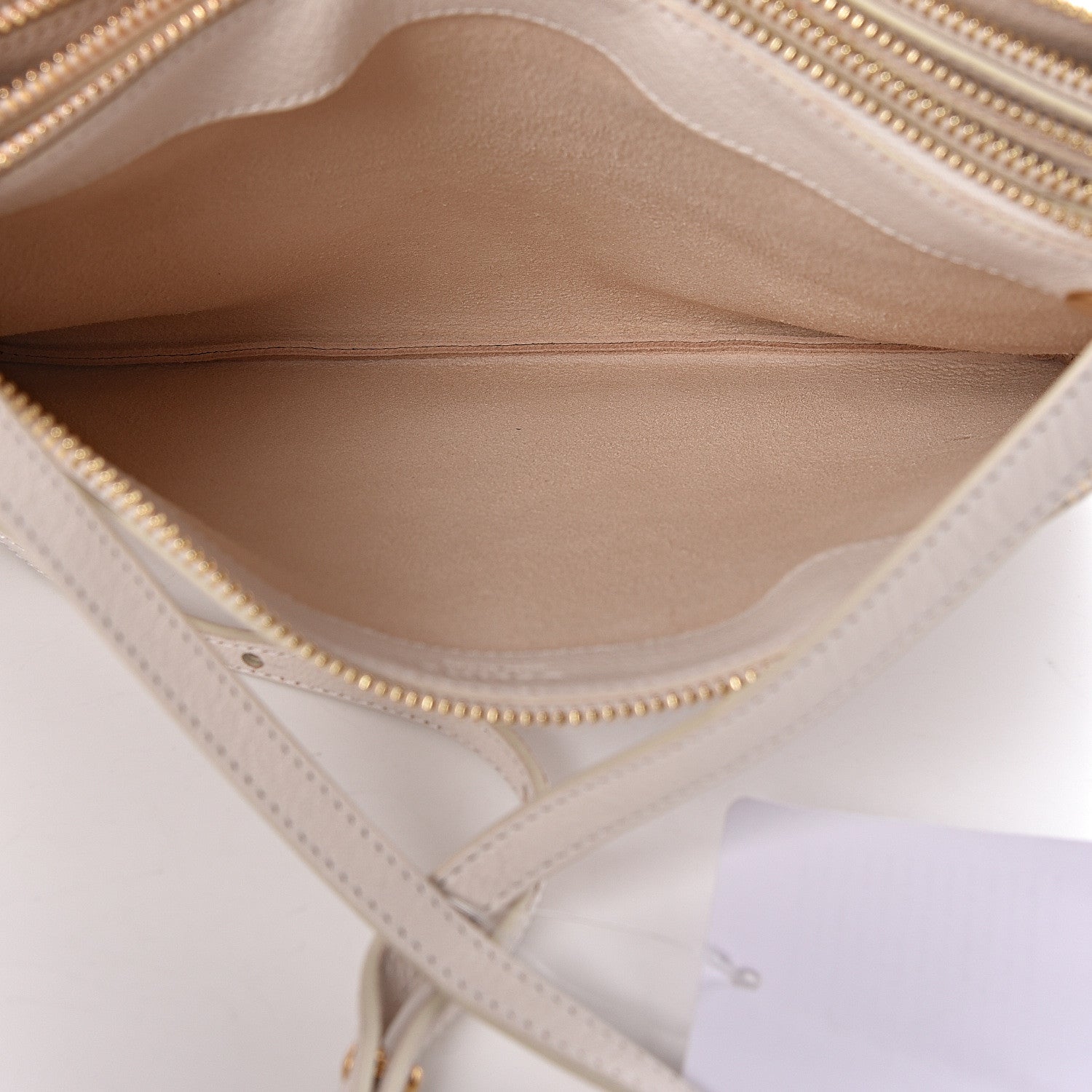 Celine Goatskin Large Trio Crossbody Bag Linen 7 of 14