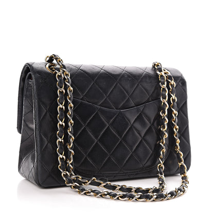 Chanel Lambskin Quilted Small Double Flap Black 3 of 12
