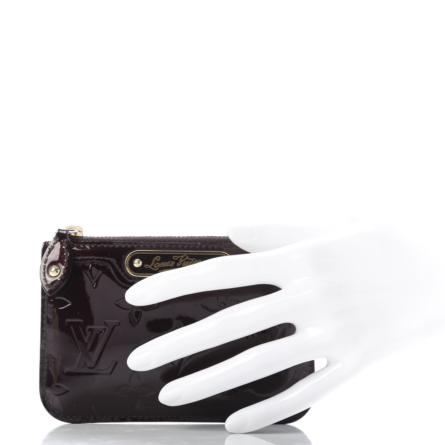 Louis Vuitton Vernis Key Pouch Amarante 2 of 9