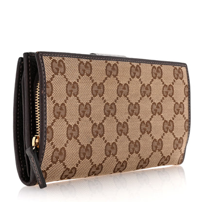 Gucci Monogram Abbey Continental Wallet Dark Brown 3 of 7
