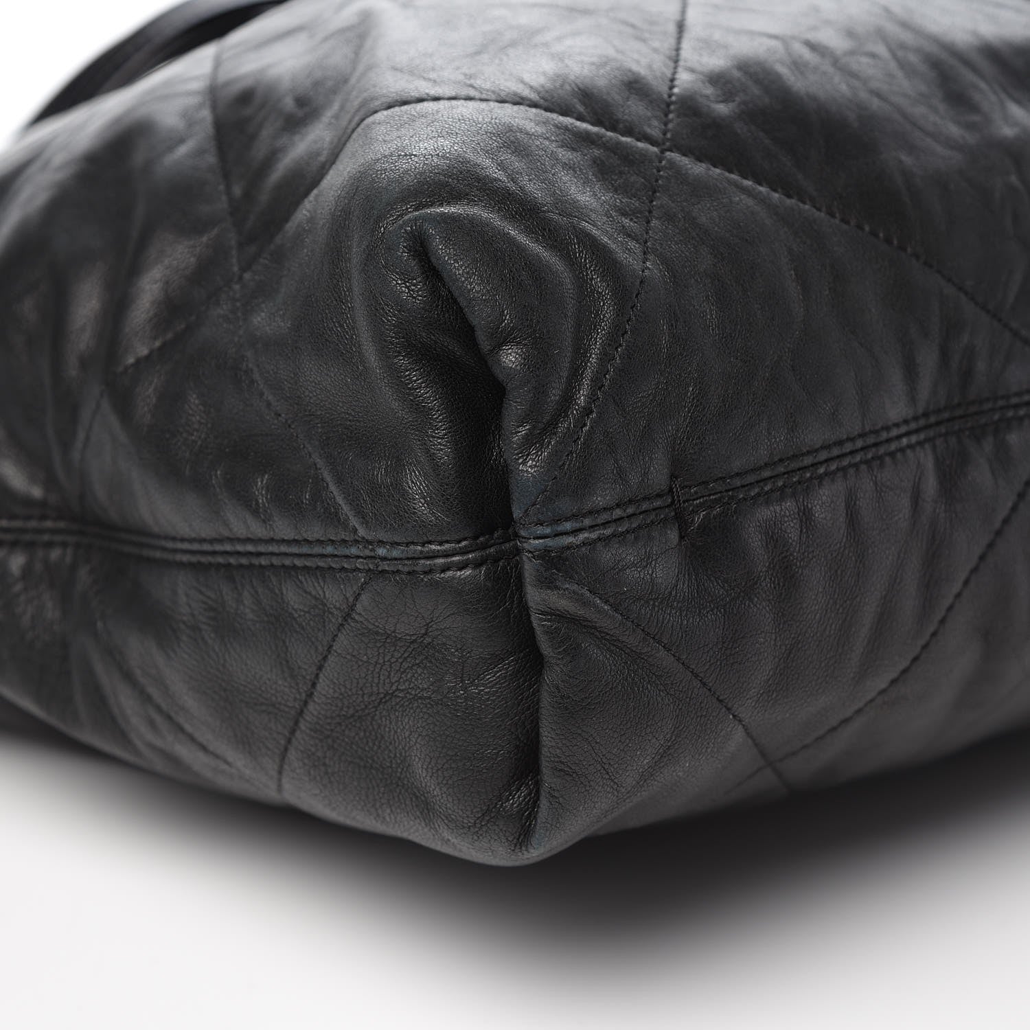 Lanvin Lambskin Quilted Amalia Cabas Tote Black 7 of 9