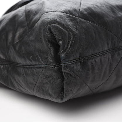 Lanvin Lambskin Quilted Amalia Cabas Tote Black 7 of 9
