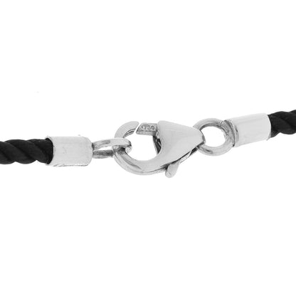 Cartier 18K White Gold Cord 7mm Astro LOVE Pendant Necklace 4 of 7
