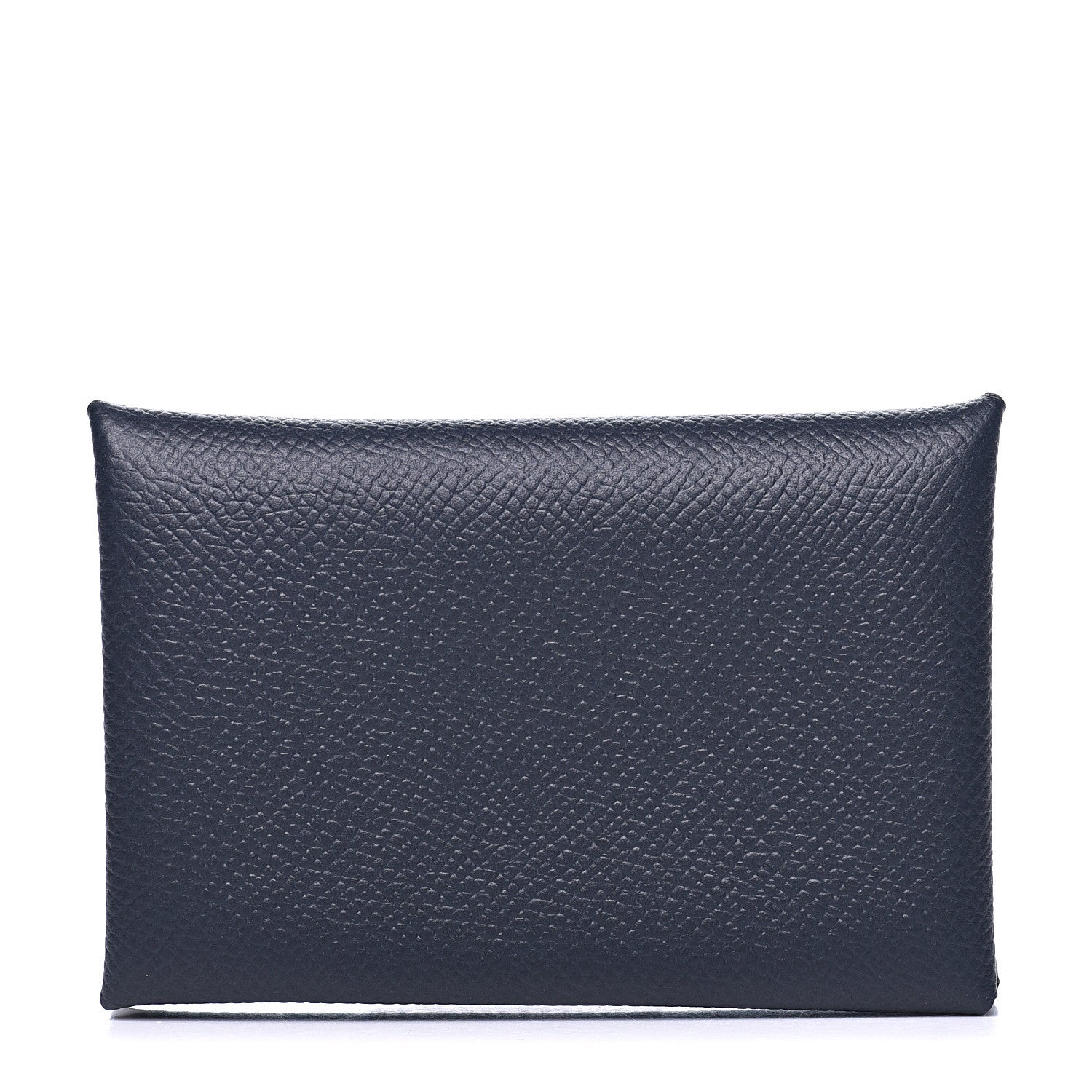 Hermes Epsom Verso Calvi Card Case Bleu Indigo Vert Amande 1 of 9