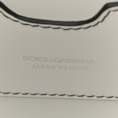 Dolce & Gabbana Calfskin DG Graffiti Print Chain Shoulder Bag White Black 6 of 10