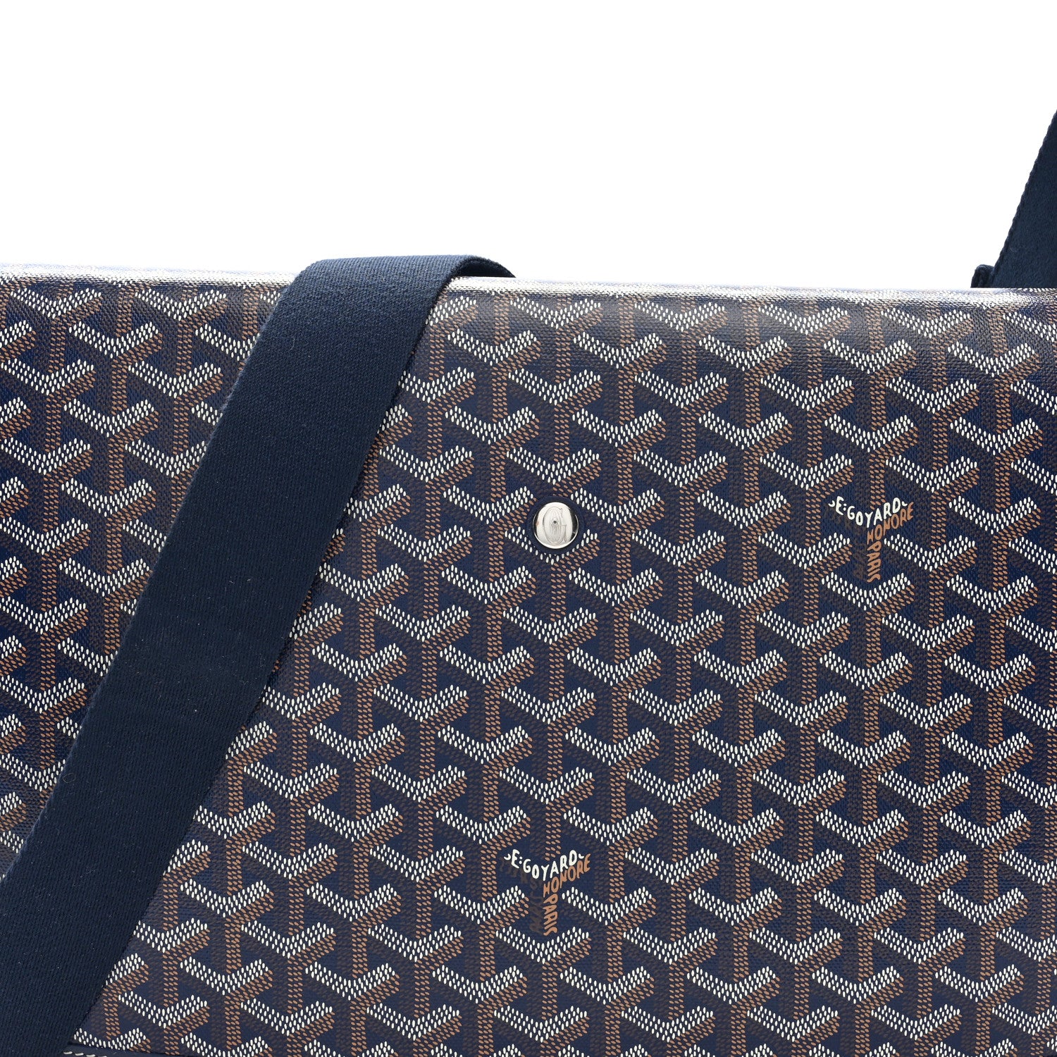 Goyard Goyardine Capetien Messenger Bag Navy 7 of 9