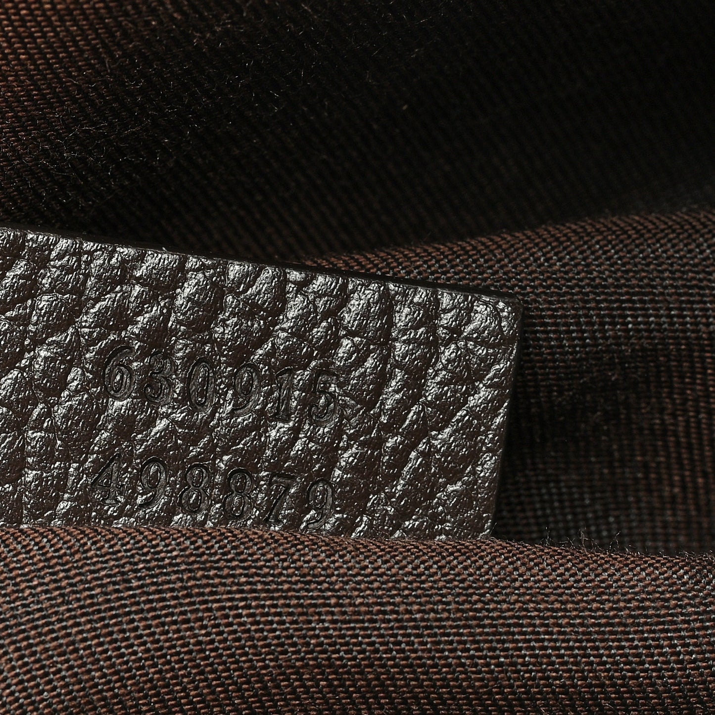 Monogram Dollar Calfskin Waist Pouch Beige Ebony Testa di Moro Marrone Scuro