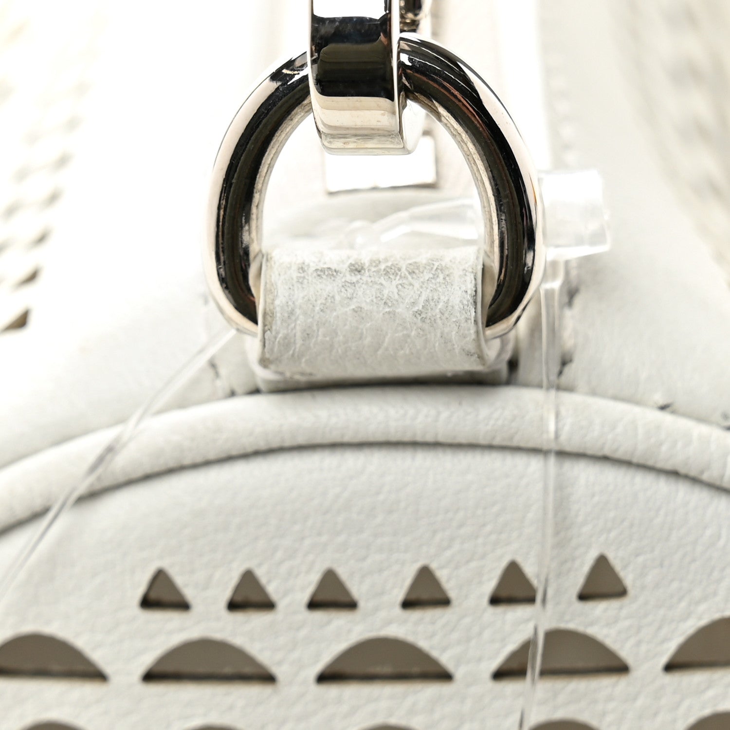 Alaia Calfskin Vienne Small Tube Bag White Optique 10 of 10