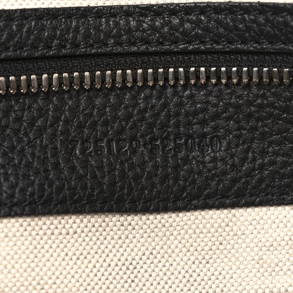 Gucci Piuma Calfskin Jumbo GG Embossed Large Duffle Bag Black 6 of 12
