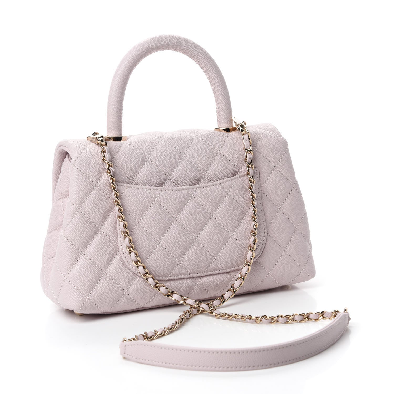 Chanel Caviar Quilted Mini Coco Handle Flap Lilas Lilac 3 of 11