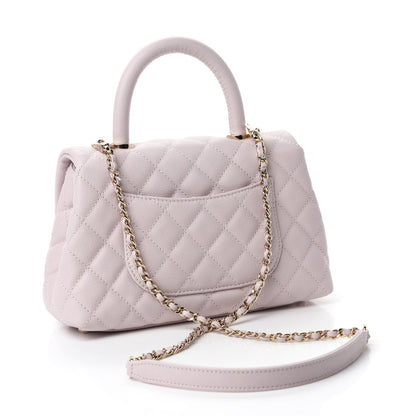 Chanel Caviar Quilted Mini Coco Handle Flap Lilas Lilac 3 of 11