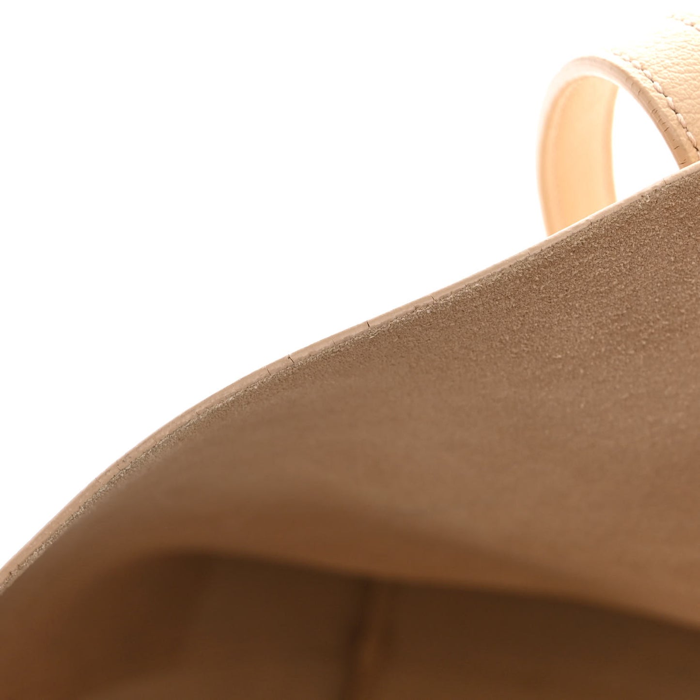 Calfskin Large Shopping Tote Dark Beige