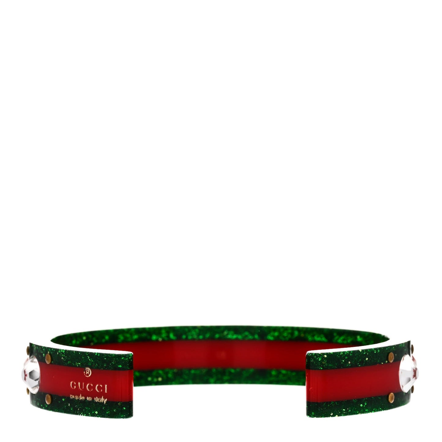 Crystal Web Cuff 18 Green Red