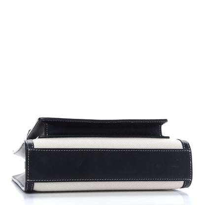 Burberry Canvas Smooth Calfskin Two Tone Mini Pocket Bag Black 6 of 16