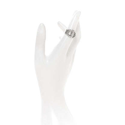 Christian Dior Metal CD Ring M 52 6 Silver 2 of 5