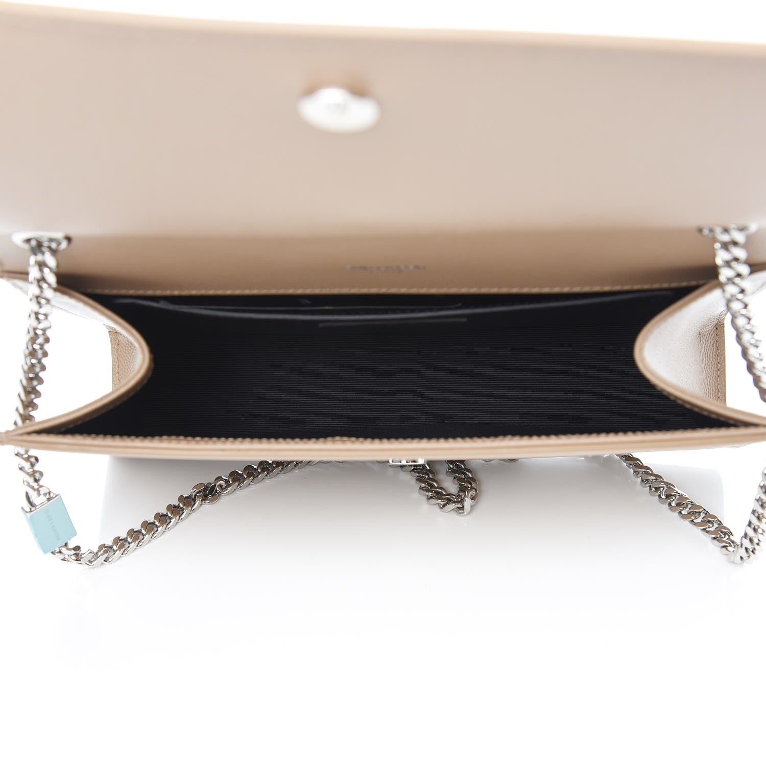 Saint Laurent Grain De Poudre Medium Classic Monogram Kate Satchel Sable Beige 5 of 7