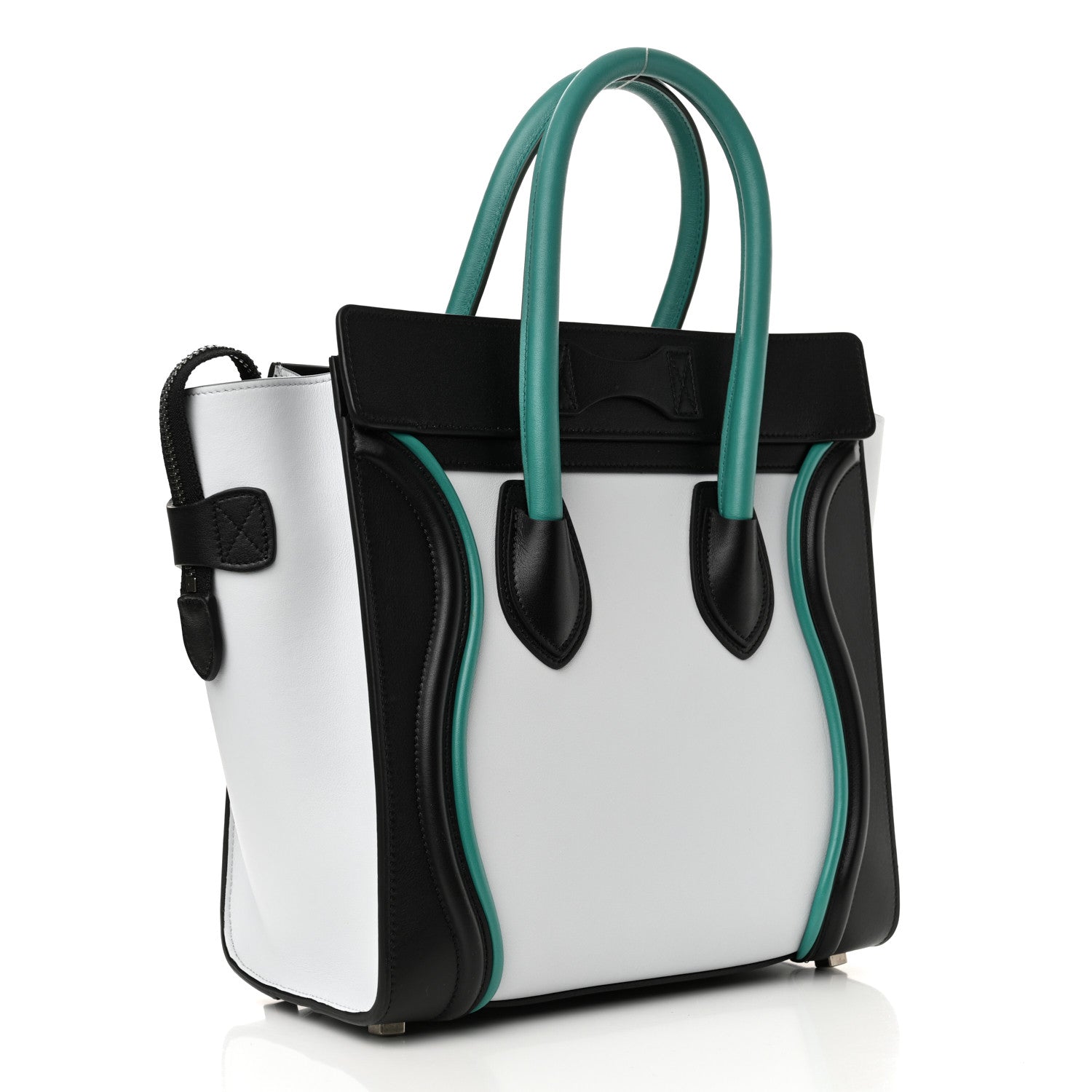 Celine Smooth Calfskin Micro Tri-Color Luggage Frost 3 of 12