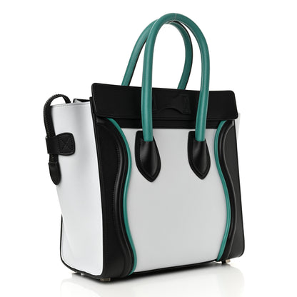 Celine Smooth Calfskin Micro Tri-Color Luggage Frost 3 of 12