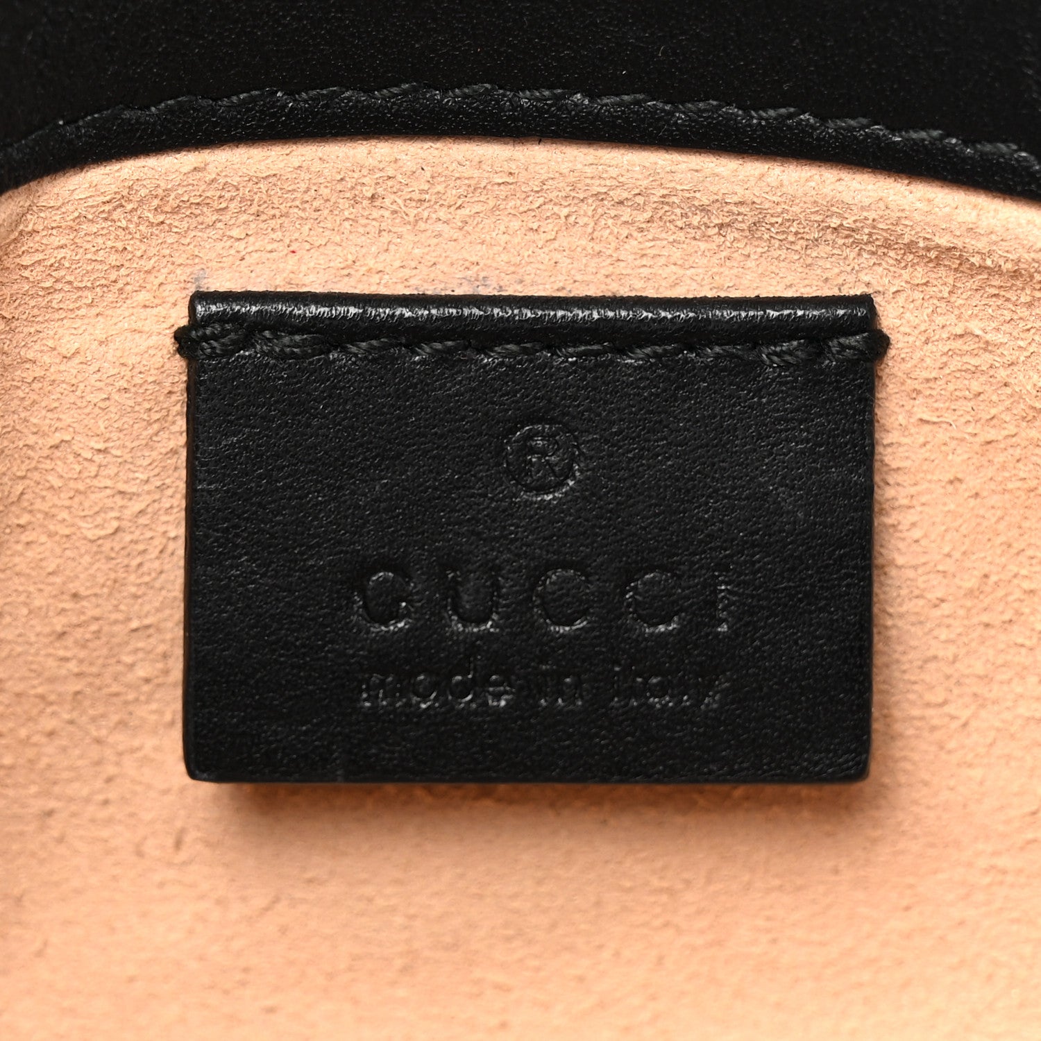 Gucci Calfskin Matelasse Super Mini GG Marmont Shoulder Bag Black 6 of 14