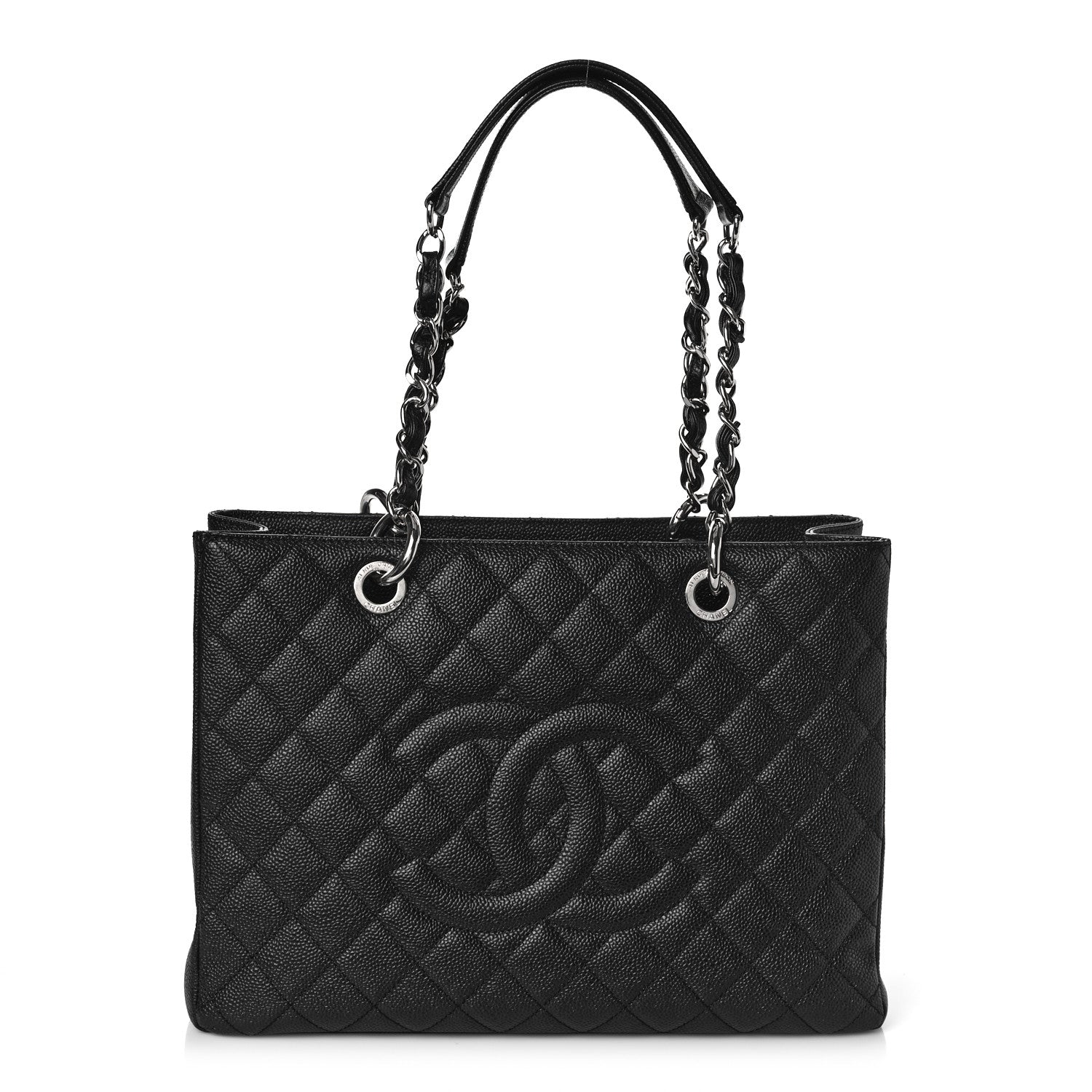 Chanel Caviar Quilted Grand Shopping Tote GST Black 1 of 11